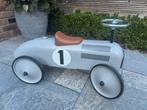 Vintage Metalen loopauto Raceauto Nr. 1 Grijs Kinderspeelgoe, Ophalen, Zo goed als nieuw