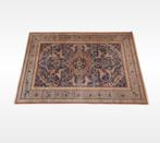 Vintage Naïn style oosters vloerkleed beige blauw 135x191cm, Crème, Gebruikt, 100 tot 150 cm, Ophalen of Verzenden