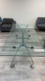 Design Bureau Glazen Tafel Tecno Nomos, Ophalen, Gebruikt