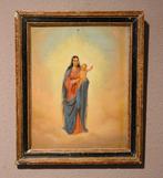 Fraai 19e eeuws olieverfpaneel, Antiek en Kunst, Kunst | Schilderijen | Klassiek, Ophalen of Verzenden