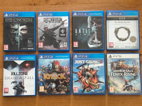 PS4 + PS5 games, Spelcomputers en Games, Games | Sony PlayStation 4, Zo goed als nieuw, Ophalen of Verzenden