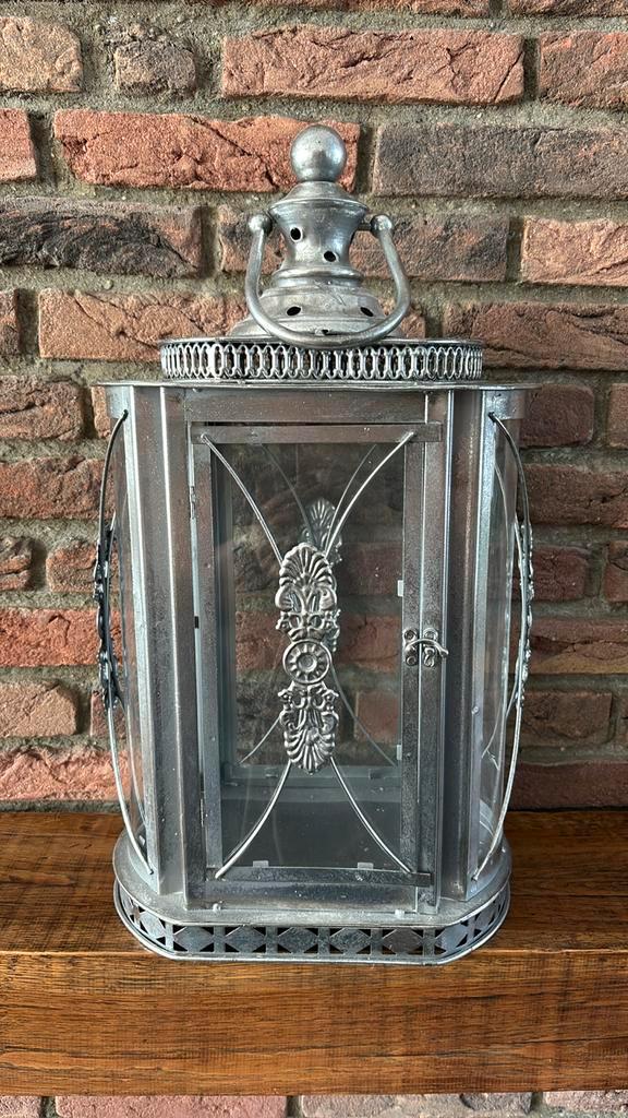 Lifestyle Windlicht lantaarn, Huis en Inrichting, Woonaccessoires | Kandelaars en Kaarsen, Zo goed als nieuw, 50 tot 75 cm, Hout