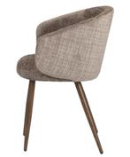 Luna Chair Taupe – Luxe Eetkamerstoelen – Pole to Pole, Huis en Inrichting, Stoelen, Overige kleuren, Verzenden, Japandi, Hotel Chique, Modern