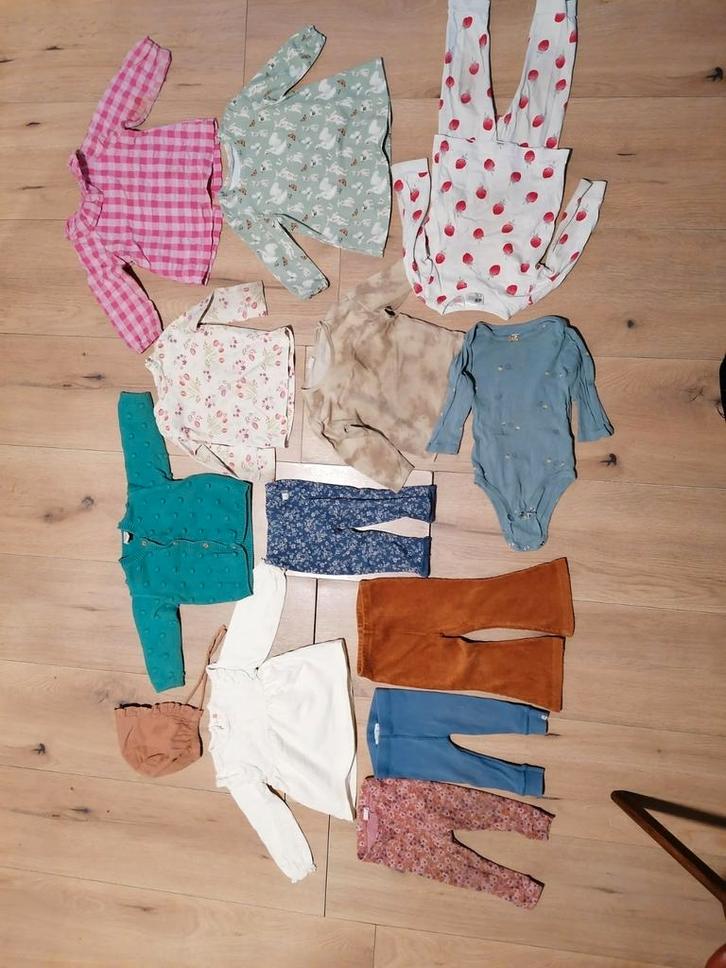Kledingpakket kledingbundel Hema H&M 74 80, Kinderen en Baby's, Babykleding | Baby-kledingpakketten, Zo goed als nieuw, Maat 74
