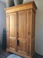 Teakhouten oud houten kast - computerkast - bureau kast, Huis en Inrichting, Kasten | Computermeubels, Ophalen, 70 tot 120 cm