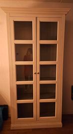 Houten vitrinekast, Huis en Inrichting, Kasten | Vitrinekasten, Ophalen, 200 cm of meer, 50 tot 100 cm, Zo goed als nieuw