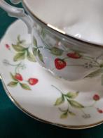 kop en schotel aardbeien royal canterbury, Ophalen of Verzenden