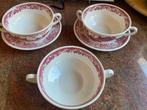 Royal Tudore Ware soepkom 3 stuks plus 2 bordjes, Antiek en Kunst, Antiek | Servies los, Ophalen of Verzenden