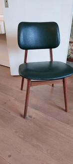 Vintage Eetkamerstoelen - Donkergroen. Mid- century., Ophalen, Gebruikt, Twee, Overige kleuren