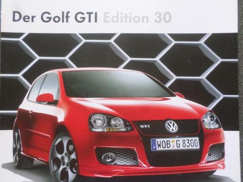 Volkswagen VW Golf GTI Edition 30 Brochure, Boeken, Auto's | Folders en Tijdschriften, Volkswagen, Verzenden