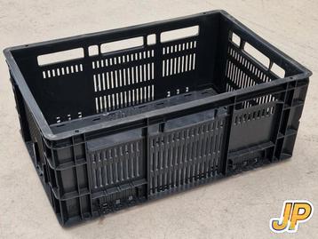50 super sterke zwarte kratten 60x40x23 beschikbaar voor biedingen