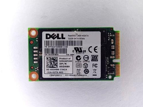 Dell C400 MTFDDAT032MAM-1J1AB - 32GB mSATA SSD Drive, Computers en Software, Harde schijven, Gebruikt, Laptop, Intern, SSD, SATA