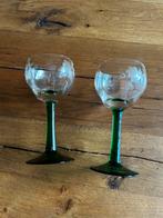 Luminarc glazen op voet met gravure, Ophalen of Verzenden