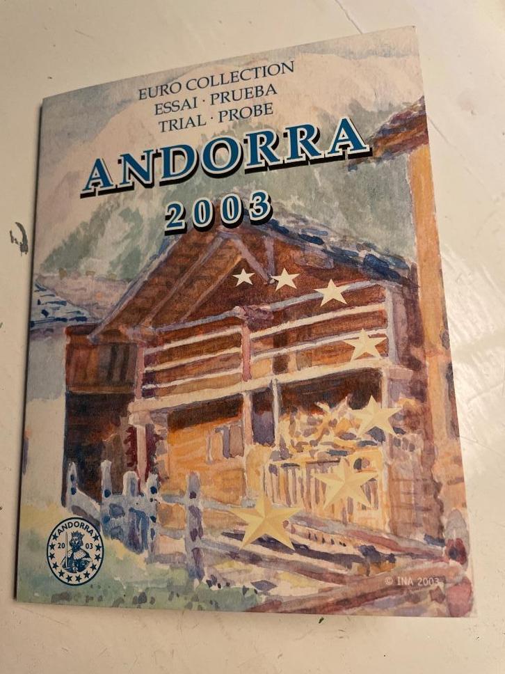 Muntset, trial Andorra 2003, Postzegels en Munten, Munten en Bankbiljetten | Verzamelingen, Munten, Nederland, Ophalen of Verzenden
