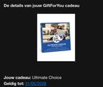 Gift for you ultimate choice, nog 2 jaar geldig twv €50,-, Tickets en Kaartjes