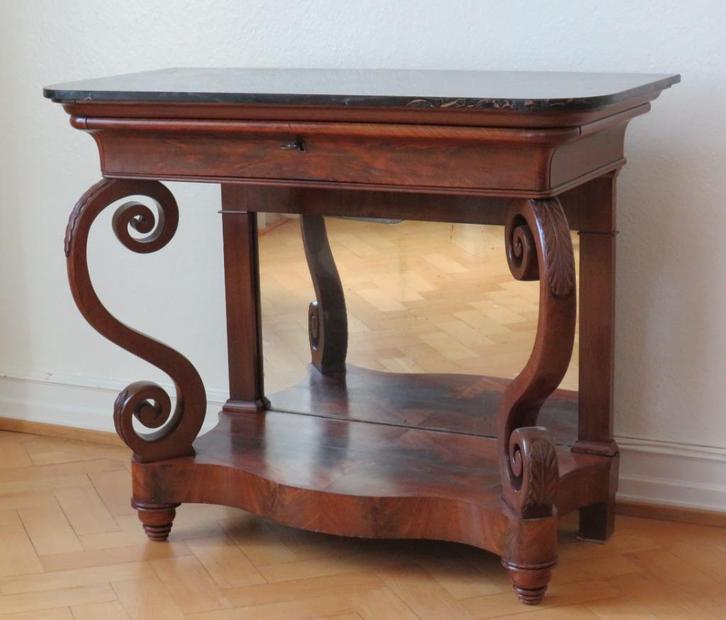 Grote trumeau 114 cm breed., Antiek en Kunst, Antiek | Meubels | Tafels, Ophalen