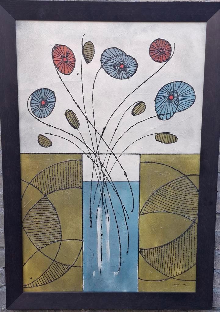 IKEA. ALLEN HAYES, Sur La Table.  67/97 cm. * Zie tekst., Antiek en Kunst, Kunst | Schilderijen | Abstract, Ophalen