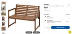 Beautiful IKEA NÄMMARÖ Garden Bench/ Tuinbank, Ophalen, Zo goed als nieuw, Hout