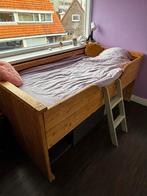 Halfhoogslaper steigerhout, Ophalen, Gebruikt, 90 cm, Eenpersoons