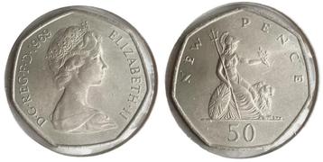 Engeland - 50np of 50 new penny 1969 UNC/FDC - de eerste beschikbaar voor biedingen