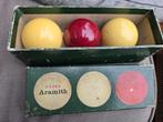 Super aramith biljartballen 2 doosjes, Sport en Fitness, Biljarten en Poolen, Ophalen of Verzenden, Gebruikt, Keu of Ballen