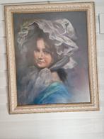 Pastelschilderij met lijst. Leeftijd onbekend, Ophalen