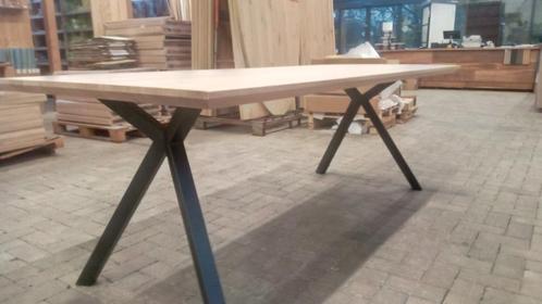 tafel eettafel outlet tafelblad massief, Huis en Inrichting, Tafels | Eettafels, Nieuw, 50 tot 100 cm, 200 cm of meer, Vijf personen of meer