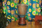 Djembe Nieuw Ivoorkust Iroko Extra groot, Muziek en Instrumenten, Percussie, Nieuw, Trommel, Ophalen