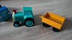 Bob de Bouwer Hector tractor met aanhanger, Kinderen en Baby's, Speelgoed | Speelgoedvoertuigen, Ophalen of Verzenden, Gebruikt