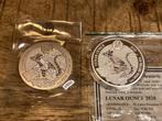 Rwanda Lunar 2020 - 1 oz Proof Zilver Set, Ophalen, Zilver