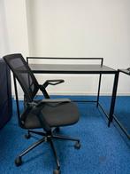 Bureaustoel Asperup - Zwart mesh & stof, Ophalen of Verzenden, Ergonomisch, Zo goed als nieuw, Zwart