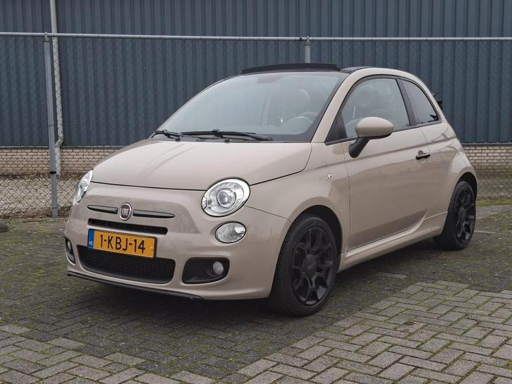 Fiat 500S Cabrio 0.9 85pk Turbo (Org.NL/Clima/Leder/NAP), Auto's, Fiat, Particulier, 500C, ABS, Airbags, Airconditioning, Bluetooth