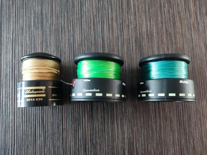 Reserve Spoelen Molens # Silstar # Shakespeare # Arca # Spro, Watersport en Boten, Hengelsport | Algemeen, Gebruikt, Molen, Ophalen of Verzenden