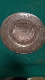 glazen bord, goud glitter, met patroon, Ophalen of Verzenden