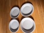 4 diepe witte borden, Hema, Huis en Inrichting, Keuken | Servies, Ophalen of Verzenden, Zo goed als nieuw, Bord(en), Overige stijlen