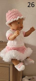 Gebreide kleertjes Baby pop 42cm Nieuw poppenkleding, Ophalen of Verzenden, Nieuw, Babypop