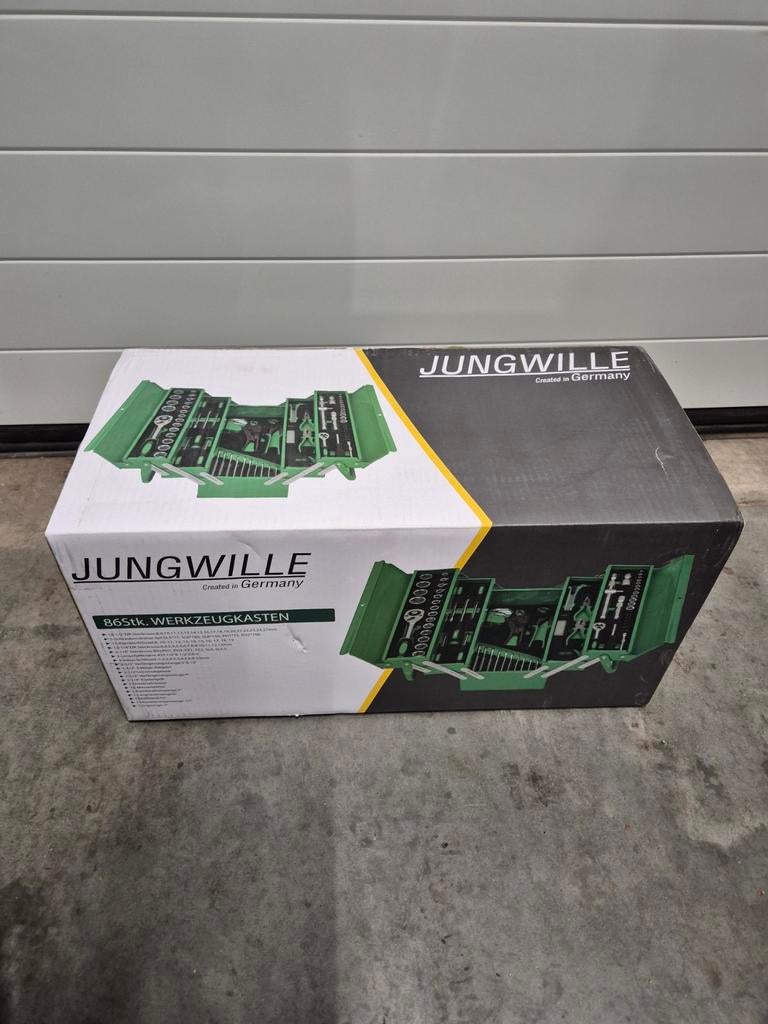Jungwille Gereedschapskist - Nieuw in doos!, Doe-het-zelf en Verbouw, Gereedschapskisten, Ophalen of Verzenden, Gevuld, Nieuw