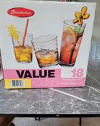 18 drinkglazen, Huis en Inrichting, Keuken | Servies, Ophalen, Glas of Glazen, Nieuw, Glas