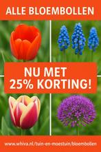 ALLE BLOEMBOLLEN – NU MET 25% KORTING!, Tuin en Terras, Bloembollen en Zaden, Ophalen of Verzenden, Najaar, Halfschaduw, Bloembol
