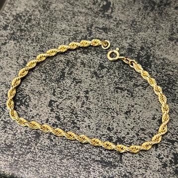 14 karaat gouden armband rope schakel beschikbaar voor biedingen