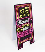 Waarschuwingsbord neon - meisje geboren, Versiering, Info@all4funbaarlo.nl, A, Nieuw