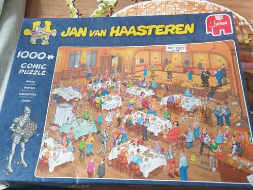 Jan van Haasteren Dart Event Puzzel - 1000 Stukjes, Hobby en Vrije tijd, Denksport en Puzzels, Zo goed als nieuw, Legpuzzel, 500 t/m 1500 stukjes