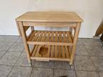 Keuken Trolley van blank hout, Ophalen, Gebruikt, 50 tot 100 cm, Minder dan 100 cm