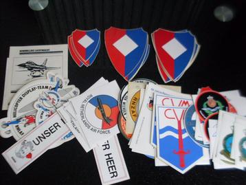 heel veel leger stickers jaren 80 - 90 KLu KL marine KM beschikbaar voor biedingen