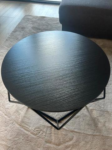 Moderne ronde salontafel zwart Ø68 cm beschikbaar voor biedingen