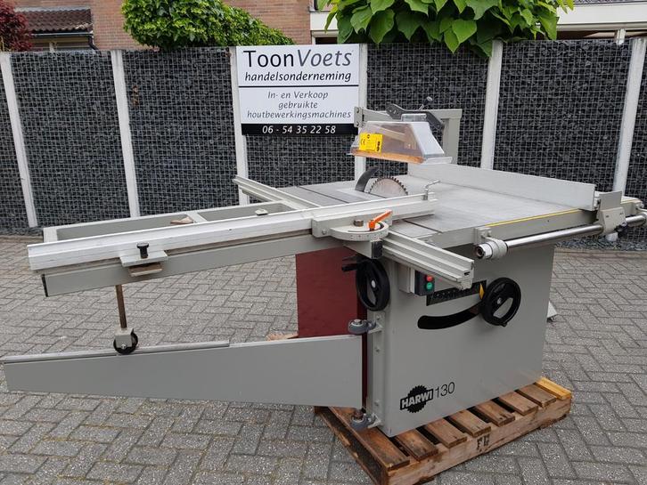 Harwi Cirkelzaag  / Schulpzaag met roltafel 10 PK, Doe-het-zelf en Verbouw, Gereedschap | Zaagmachines, Gebruikt, Cirkelzaag, 1200 watt of meer