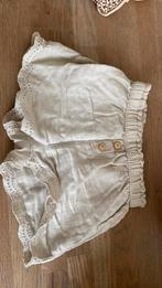 Zara korte broek - beige & broderie - mt 18-24 mnden (74-86), Ophalen of Verzenden