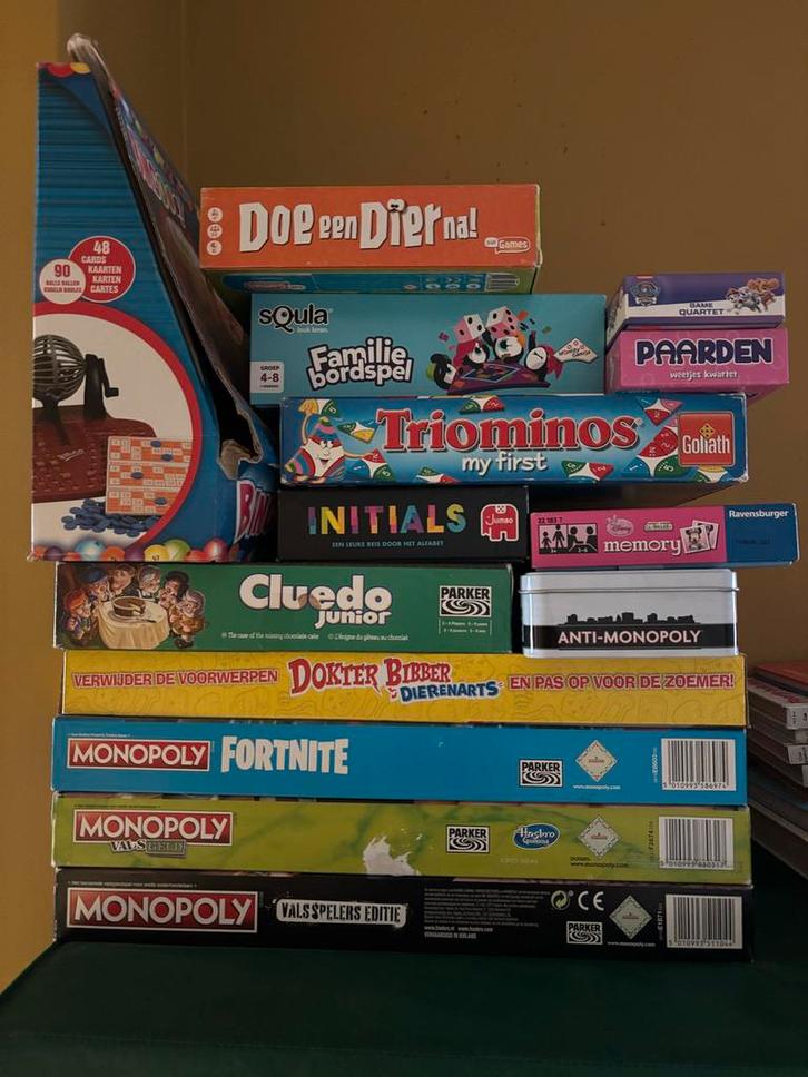 Diverse gezelschapsspellen - Familieplezier!, Hobby en Vrije tijd, Gezelschapsspellen | Bordspellen, Zo goed als nieuw, Ophalen of Verzenden