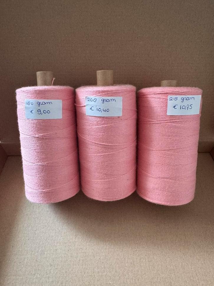 Garens - bockens katoen 8/2 - licht roze, Hobby en Vrije tijd, Naaien en Fournituren, Ophalen of Verzenden