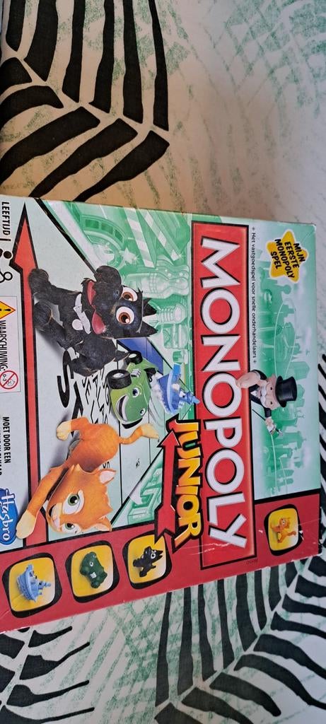 Monopoly Junior - Leuk en leerzaam!, Een of twee spelers, Ophalen, Gebruikt, Hasbro
